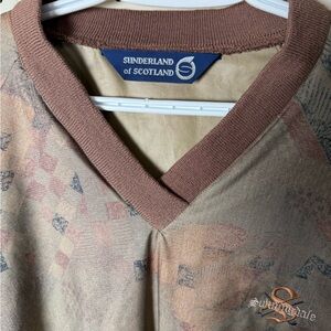 Vintage Sunderland of Scotland lightweight vneck pullover golf jacket